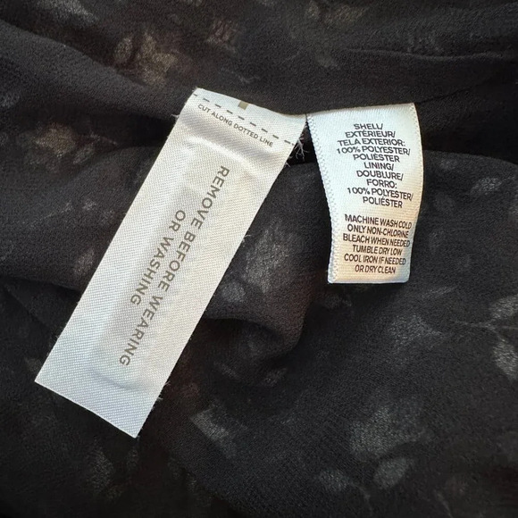 Women's Petite SP NWT Loft Bluebell Flounce Halter Romper Black Floral Print - Picture 10 of 11